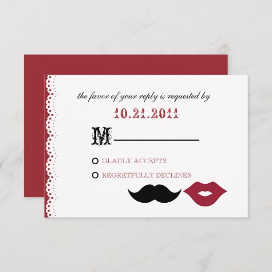 CHAPLIN - BARCELONA RSVP KARTE (Vorne/Hinten)