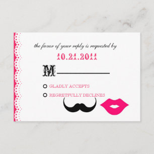 CHAPLIN - PINK RSVP KARTE