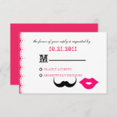 CHAPLIN - PINK RSVP KARTE (Vorne/Hinten)