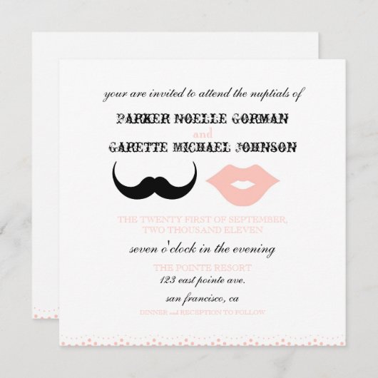 CHAPLIN - PRIMROSE EINLADUNG (Vorne/Hinten)