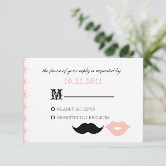 CHAPLIN - PRIMROSE RSVP KARTE (Stehend Vorderseite)