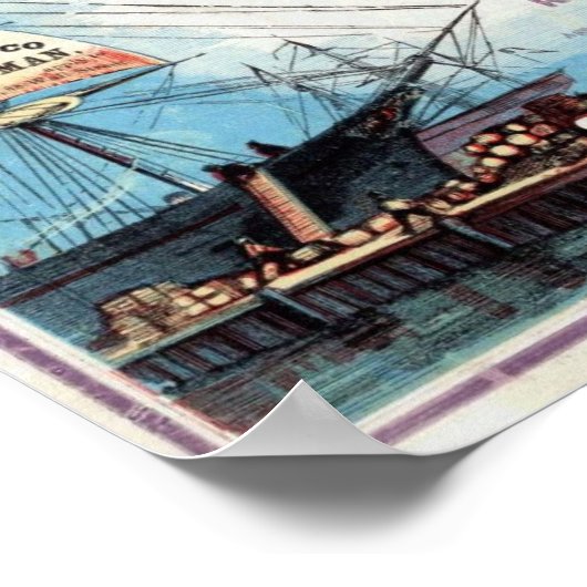 Chapman Clipper Ship Historisches Repro-Poster Poster (Ecke)