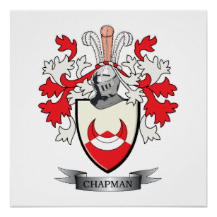 Chapman Coat of Arms Poster