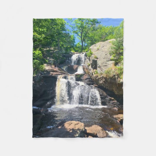 Chapman Falls Gelassenheit Fleecedecke (Vorderseite)