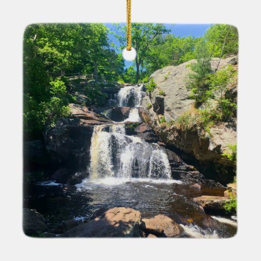 Chapman Falls Serenity Keramikornament (Rückseite)