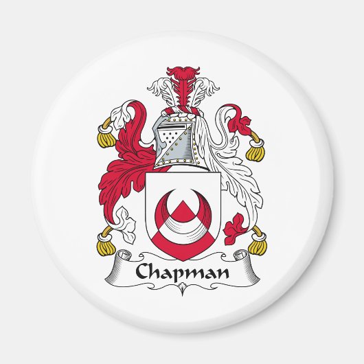 Chapman Familienwappen Magnet (Vorne)