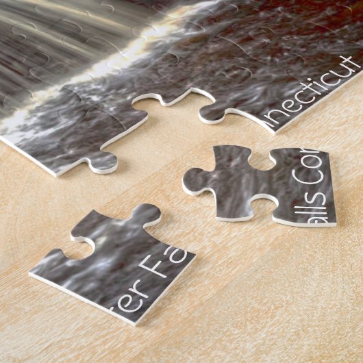 Chapman Wasserfall Connecticut. Jigsaw Puzzle (Seite)