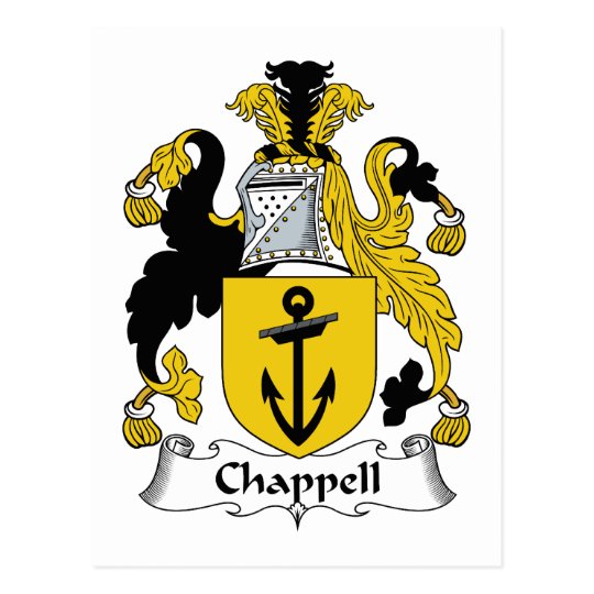 Chappell Familienwappen Postkarte