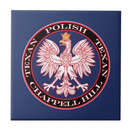 Chappell Hill Round Polish Texan Fliese (Vorderseite)