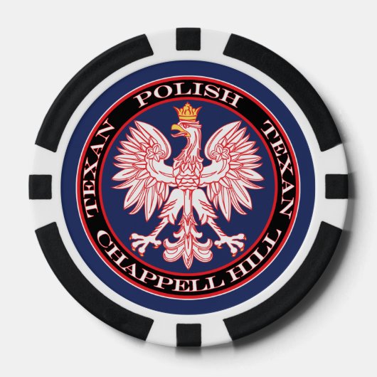 Chappell Hill Round Polish Texan Pokerchips (Vorderseite)