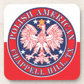 Chappell Hill Texas Polnischer Adler Getränkeuntersetzer (Vorderseite)