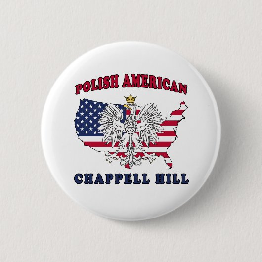 Chappell Hill Texas Polnischer Amerikaner Button (Vorderseite)
