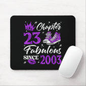 Chapter 23 Fabulous Since 2003 23rd Birthday Women Mousepad (Mit Mouse)