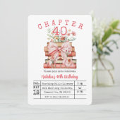 Chapter 40 Birthday Einladung (Stehend Vorderseite)