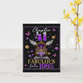 Chapter 41 Fabulous Since 1985 41st Birthday Women Karte (Gelbe Blume)
