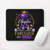 Chapter 44 Since 1982 Purple Disco Ball 44th Birth Mousepad (Mit Mouse)