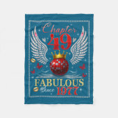 Chapter 49 Fabulous Est. 1977 Disco Ball 49th Birt Fleecedecke (Vorderseite)