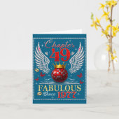 Chapter 49 Fabulous Est. 1977 Disco Ball 49th Birt Karte (Gelbe Blume)