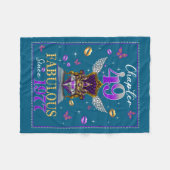 Chapter 49 Fabulous Since 1977 49th Birthday Women Fleecedecke (Vorderseite (Horizontal))