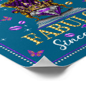 Chapter 49 Fabulous Since 1977 49th Birthday Women Poster (Ecke)