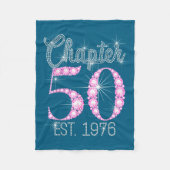 Chapter 50 Est 1976 Happy 50th Birthday Gift  Fleecedecke (Vorderseite)