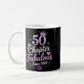 Chapter 50 Fabulous Since 1976 50th Birthday Queen Kaffeetasse (Links)
