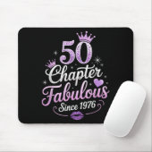 Chapter 50 Fabulous Since 1976 50th Birthday Queen Mousepad (Mit Mouse)