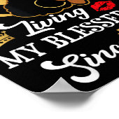 Chapter 58 Living My Blessed Life Since 1968 Afro Poster (Ecke)