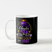 Chapter 59 Since 1967 Purple Disco Ball 59th Birth Kaffeetasse (Links)