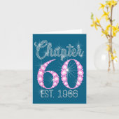 Chapter 60 Est 1966 Happy 60th Birthday Gift Karte (Gelbe Blume)