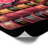 Chapter 67 Floral Book Stack Design Poster (Ecke)