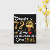 Chapter 72 Living My Blessed Life Since 1954 Afro Karte (Gelbe Blume)