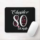 Chapter 80 Est 1946 Happy 80th Birthday Girl Gift  Mousepad (Mit Mouse)