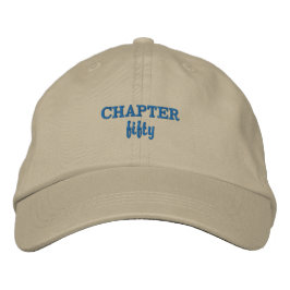 CHAPTER fifty in Khaki  Bestickte Baseballkappe