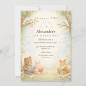 Chapter Two Little Reader Birthday Einladung (Vorderseite)