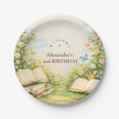 Chapter Two Woodland Story Birthday Pappteller (Vorderseite)