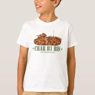 Char B1 bis Französischer schwerer Panzer Zweiter T-Shirt