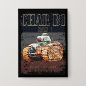 Char B1 Bis Französischer Schwertank des Zweiten W Button (Vorderseite)