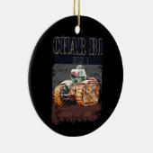 Char B1 Bis Französischer Schwertank des Zweiten W Keramik Ornament (Rechts)