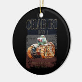 Char B1 Bis Französischer Schwertank des Zweiten W Keramik Ornament (Links)