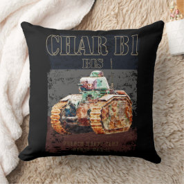 Char B1 Bis Französischer Schwertank des Zweiten W Kissen