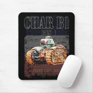 Char B1 Bis Französischer Schwertank des Zweiten W Mousepad