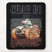 Char B1 Bis Französischer Schwertank des Zweiten W Mousepad (Vorne)