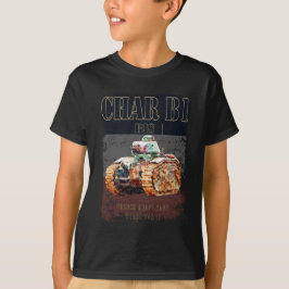 Char B1 Bis Französischer Schwertank des Zweiten W T-Shirt