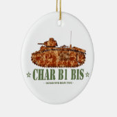 Char B1 bis Zweiter Weltkrieg französischer schwer Keramik Ornament (Rechts)