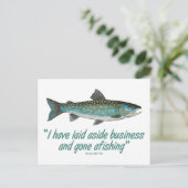 Char Fishing, Izaak Walton Postkarte (Stehend Vorderseite)