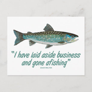 Char Fishing, Izaak Walton Postkarte