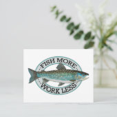 Char Fishing Postkarte (Stehend Vorderseite)