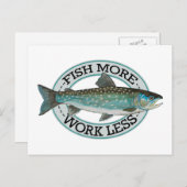 Char Fishing Postkarte (Vorne/Hinten)