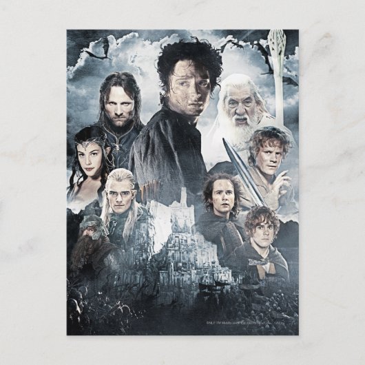 Character Collage 3 Postkarte (Vorderseite)